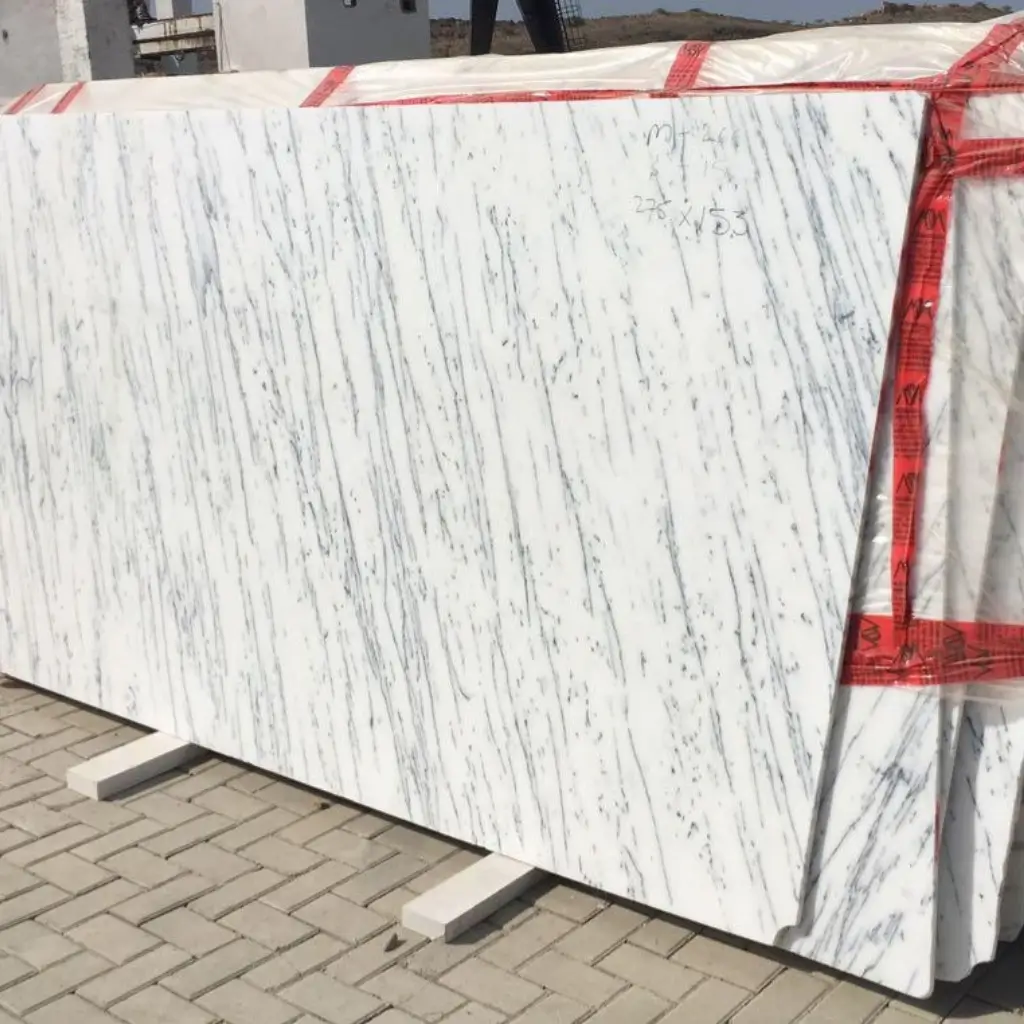 Premium marble slab with natural veining, ideal for countertops and flooring